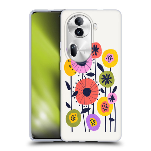 Ayeyokp Plants And Flowers Minimal Flower Market Soft Gel Case for OPPO Reno11 Pro