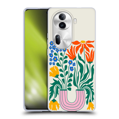 Ayeyokp Plants And Flowers Withering Flower Market Soft Gel Case for OPPO Reno11 Pro