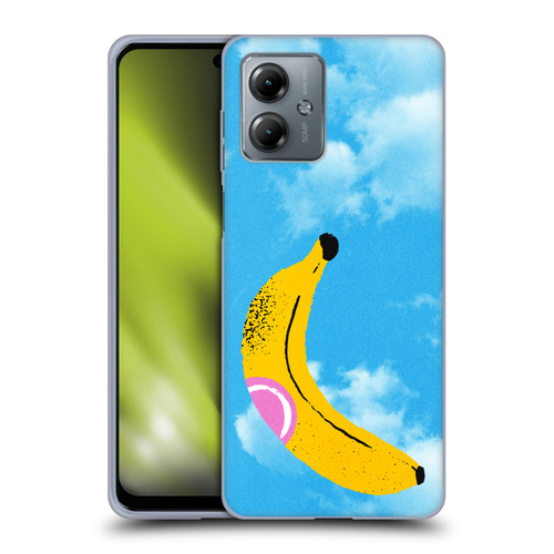 Ayeyokp Pop Banana Pop Art Sky Soft Gel Case for Motorola Moto G14