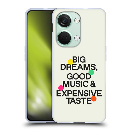 Ayeyokp Pop Big Dreams, Good Music Soft Gel Case for OnePlus Nord 3 5G