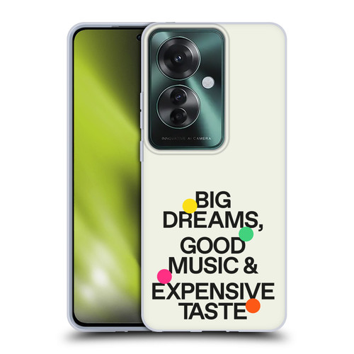 Ayeyokp Pop Big Dreams, Good Music Soft Gel Case for OPPO Reno11 F 5G / F25 Pro 5G