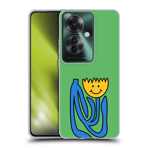 Ayeyokp Pop Flower Of Joy Green Soft Gel Case for OPPO Reno11 F 5G / F25 Pro 5G