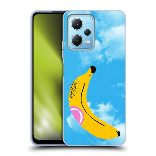 Ayeyokp Pop Banana Pop Art Sky Soft Gel Case for Xiaomi Redmi Note 12 5G