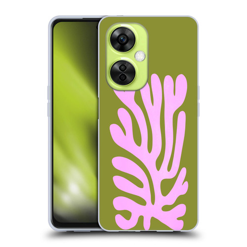 Ayeyokp Plant Pattern Abstract Soft Gel Case for OnePlus Nord CE 3 Lite 5G