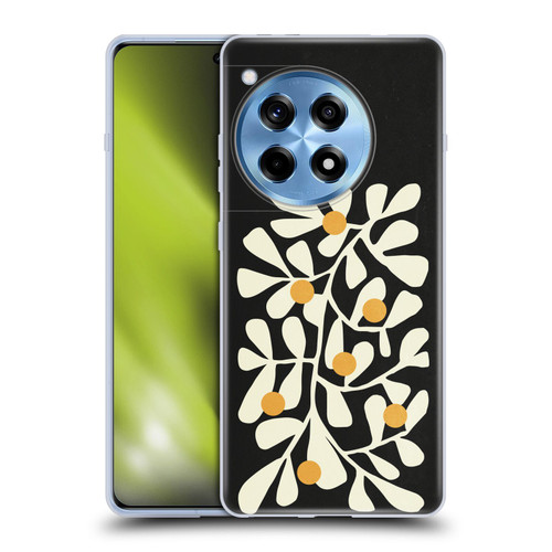 Ayeyokp Plant Pattern Summer Bloom Black Soft Gel Case for OnePlus 12R