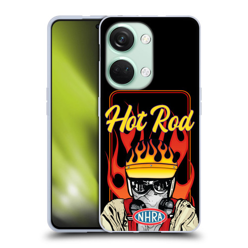 National Hot Rod Association Graphics Hot Rod Helmet Soft Gel Case for OnePlus Nord 3 5G