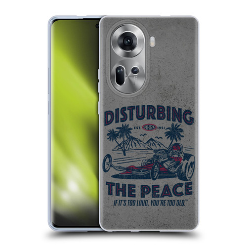 National Hot Rod Association Graphics Drag Peace Soft Gel Case for OPPO Reno11