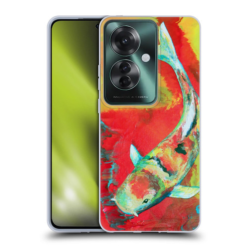 Jody Wright Animals Koi Fish Soft Gel Case for OPPO Reno11 F 5G / F25 Pro 5G