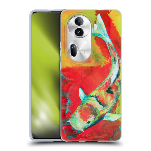 Jody Wright Animals Koi Fish Soft Gel Case for OPPO Reno11 Pro