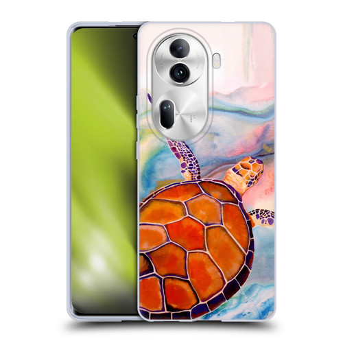 Jody Wright Animals Tranquility Sea Turtle Soft Gel Case for OPPO Reno11 Pro