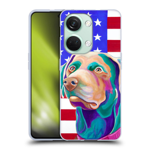 Jody Wright Dog And Cat Collection US Flag Soft Gel Case for OnePlus Nord 3 5G