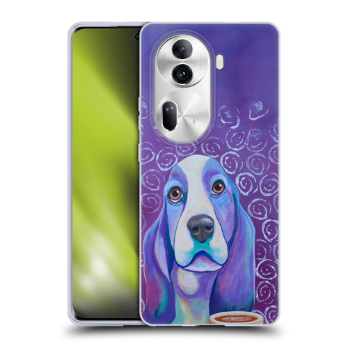 Jody Wright Dog And Cat Collection Caffeine Is Mandatory Soft Gel Case for OPPO Reno11 Pro