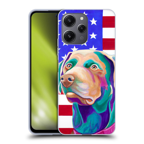 Jody Wright Dog And Cat Collection US Flag Soft Gel Case for Xiaomi Redmi 12