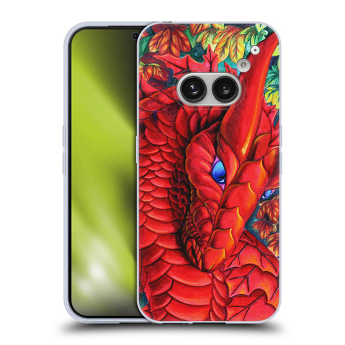 Carla Morrow Dragons Red Autumn Dragon Soft Gel Case for Nothing Phone (2a)