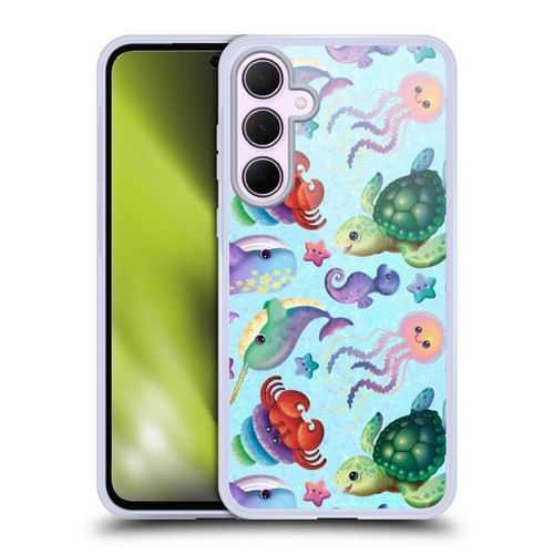 Carla Morrow Patterns Sea Life Soft Gel Case for Samsung Galaxy A35 5G