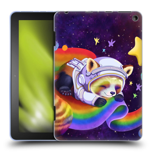 Carla Morrow Rainbow Animals Red Panda Sleeping Soft Gel Case for Amazon Fire HD 8/Fire HD 8 Plus 2020