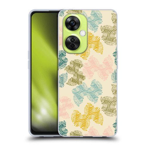 Gabriela Thomeu Art Zebra Green Soft Gel Case for OnePlus Nord CE 3 Lite 5G