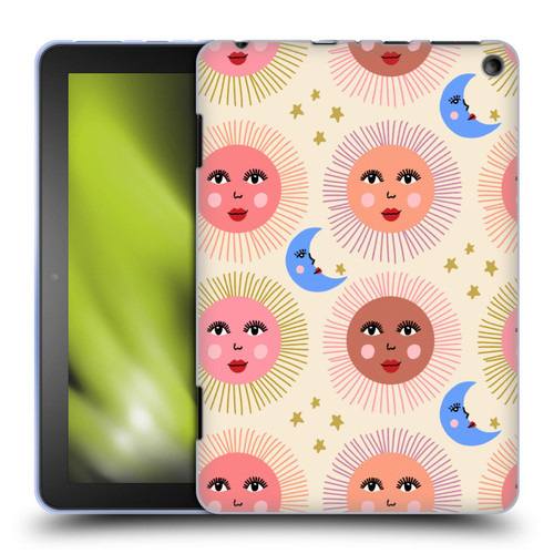 Gabriela Thomeu Art Sun Moon Star Soft Gel Case for Amazon Fire HD 8/Fire HD 8 Plus 2020