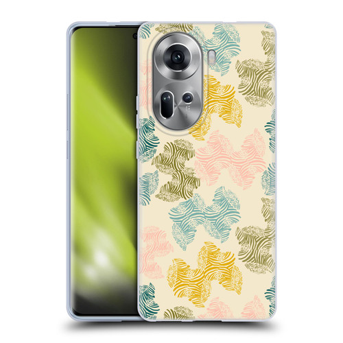 Gabriela Thomeu Art Zebra Green Soft Gel Case for OPPO Reno11