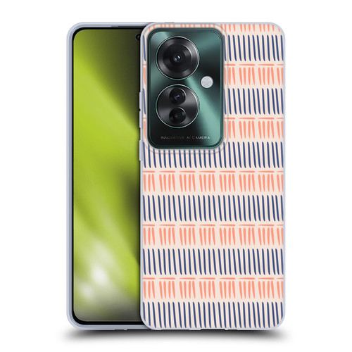 Gabriela Thomeu Art Blue And Pink Lines Soft Gel Case for OPPO Reno11 F 5G / F25 Pro 5G