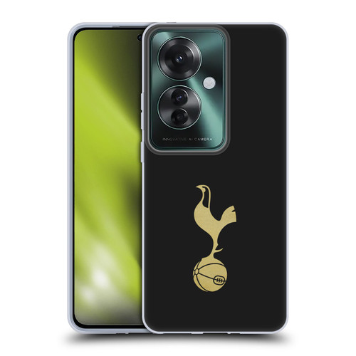 Tottenham Hotspur F.C. Badge Black And Gold Soft Gel Case for OPPO Reno11 F 5G / F25 Pro 5G