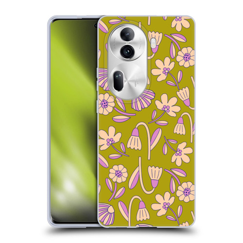 Gabriela Thomeu Floral Art Deco Soft Gel Case for OPPO Reno11 Pro