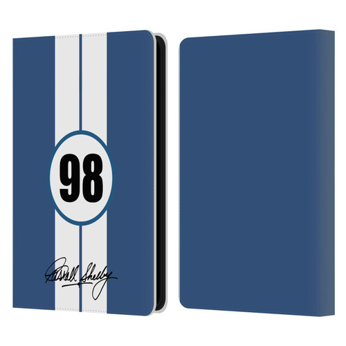 Shelby Car Graphics 1965 427 S/C Blue Leather Book Wallet Case Cover For Amazon Kindle Paperwhite 5 (2021)