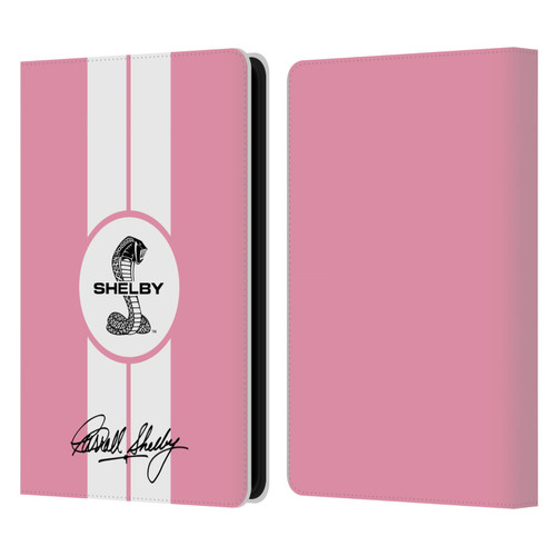 Shelby Car Graphics 1965 427 S/C Pink Leather Book Wallet Case Cover For Amazon Kindle Paperwhite 5 (2021)