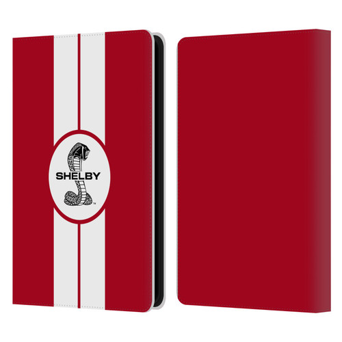 Shelby Car Graphics 1965 427 S/C Red Leather Book Wallet Case Cover For Amazon Kindle Paperwhite 5 (2021)