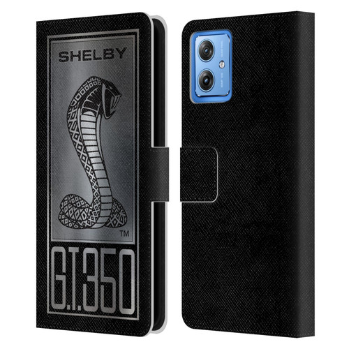 Shelby Car Graphics GT350 Leather Book Wallet Case Cover For Motorola Moto G54 5G
