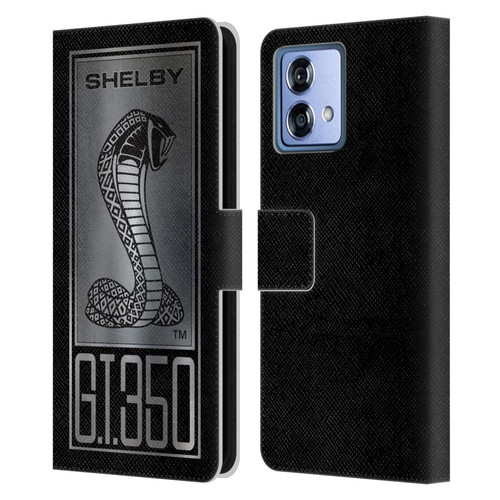 Shelby Car Graphics GT350 Leather Book Wallet Case Cover For Motorola Moto G84 5G