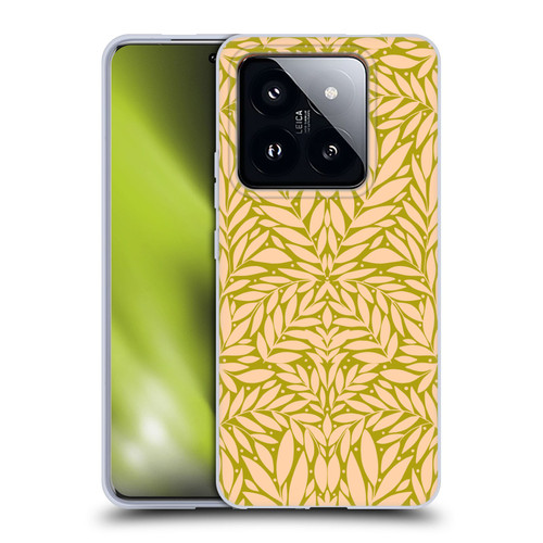 Gabriela Thomeu Floral Vintage Leaves Soft Gel Case for Xiaomi 14 Pro