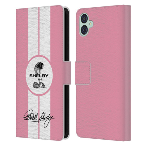 Shelby Car Graphics 1965 427 S/C Pink Leather Book Wallet Case Cover For Samsung Galaxy M04 5G / A04e