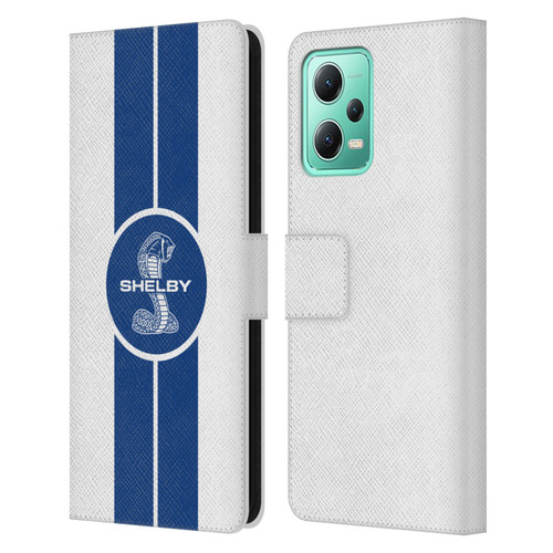 Shelby Car Graphics 1965 427 S/C White Leather Book Wallet Case Cover For Xiaomi Redmi Note 12 5G