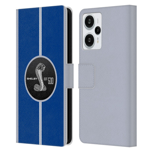 Shelby Car Graphics GT500 Leather Book Wallet Case Cover For Xiaomi Redmi Note 12T