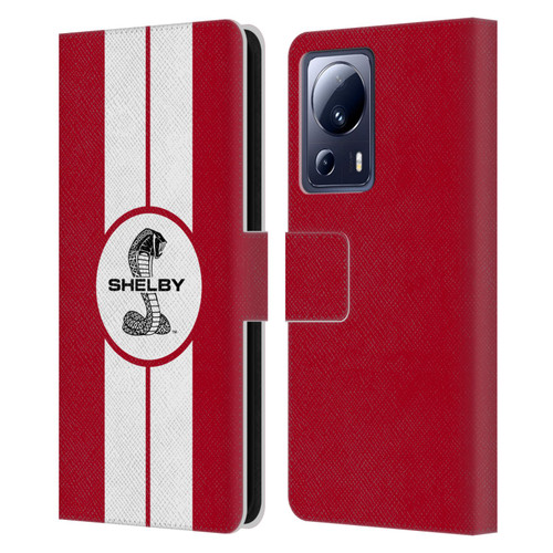Shelby Car Graphics 1965 427 S/C Red Leather Book Wallet Case Cover For Xiaomi 13 Lite 5G