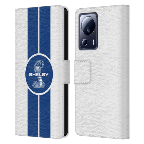 Shelby Car Graphics 1965 427 S/C White Leather Book Wallet Case Cover For Xiaomi 13 Lite 5G