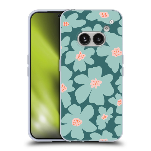 Gabriela Thomeu Retro Daisy Green Soft Gel Case for Nothing Phone (2a)