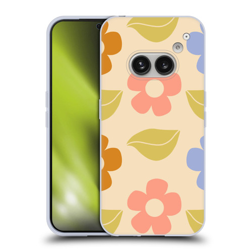 Gabriela Thomeu Retro Flower Vibe Vintage Pattern Soft Gel Case for Nothing Phone (2a)