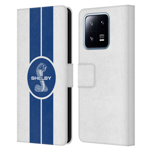 Shelby Car Graphics 1965 427 S/C White Leather Book Wallet Case Cover For Xiaomi 13 Pro 5G