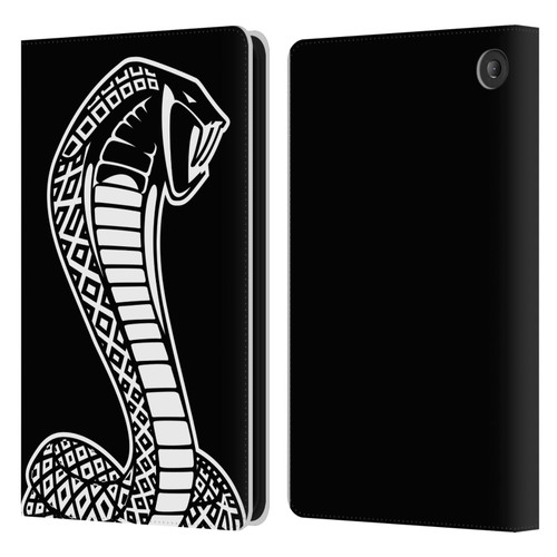 Shelby Logos Oversized Leather Book Wallet Case Cover For Amazon Fire 7 2022