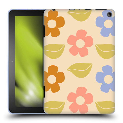 Gabriela Thomeu Retro Flower Vibe Vintage Pattern Soft Gel Case for Amazon Fire HD 8/Fire HD 8 Plus 2020