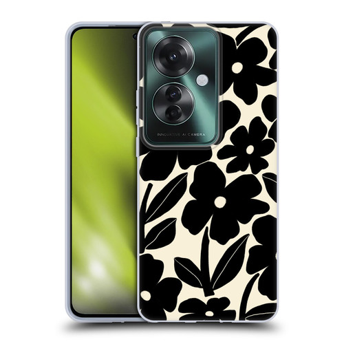 Gabriela Thomeu Retro Black And White Groovy Soft Gel Case for OPPO Reno11 F 5G / F25 Pro 5G