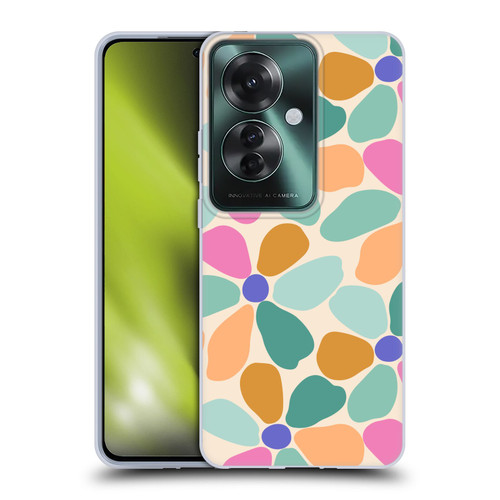 Gabriela Thomeu Retro Colorful Flowers Soft Gel Case for OPPO Reno11 F 5G / F25 Pro 5G