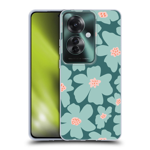 Gabriela Thomeu Retro Daisy Green Soft Gel Case for OPPO Reno11 F 5G / F25 Pro 5G