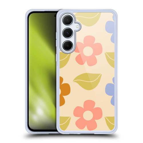 Gabriela Thomeu Retro Flower Vibe Vintage Pattern Soft Gel Case for Samsung Galaxy A55 5G
