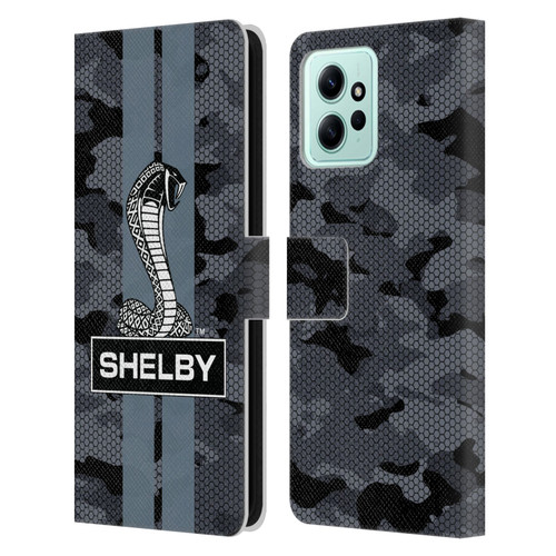 Shelby Logos Camouflage Leather Book Wallet Case Cover For Xiaomi Redmi 12
