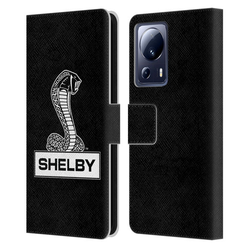 Shelby Logos Plain Leather Book Wallet Case Cover For Xiaomi 13 Lite 5G