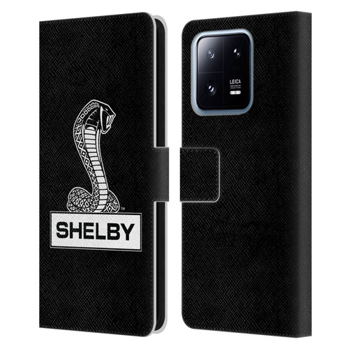 Shelby Logos Plain Leather Book Wallet Case Cover For Xiaomi 13 Pro 5G