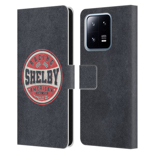 Shelby Logos Vintage Badge Leather Book Wallet Case Cover For Xiaomi 13 Pro 5G